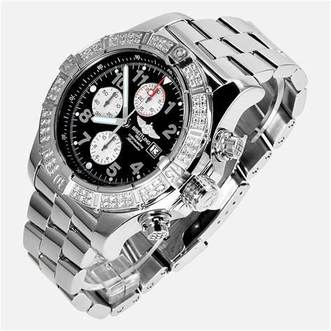 breitling super avenger replica diamond bezel|breitling super avenger bezel.